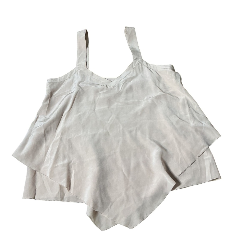 Acrobat‎ Womens Coquette 100% Silk Handkerchief Hem Camisole Top Size M Luxury